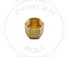 3/8 SAE 45° FLARE CAP BRASS