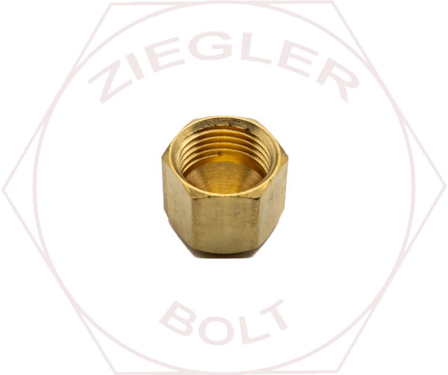 3/8 SAE 45° FLARE CAP BRASS