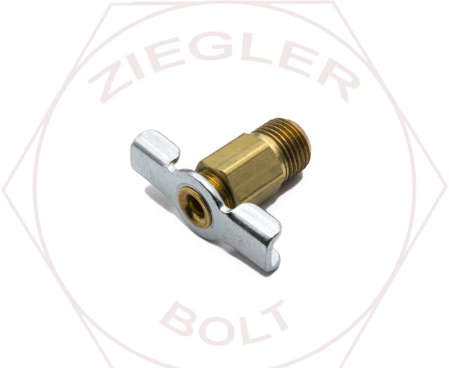 1/8P INT SEAT SHUT-OFF VALVE BRASS STEEL HANDLE