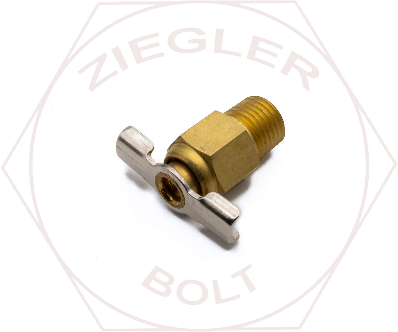 1/4P INT SEAT SHUT-OFF VALVE BRASS(STEEL HANDLE)