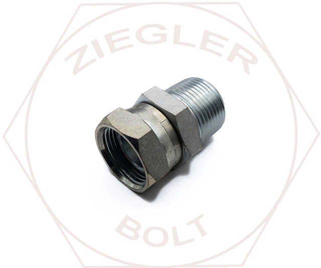 1 MPT X 1 FTP SWIVEL STRAIGHT STEEL FITTING