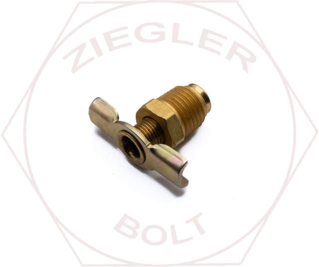 1/4P EXT SEAT SHUT-OFF VALVE BRASS STEEL HANDLE