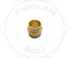 3/16T AIR BRAKE SLEEVE BRASS