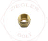 3/4T AIR BRAKE NUT BRASS