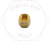 1/4T AIR BRAKE NUT BRASS