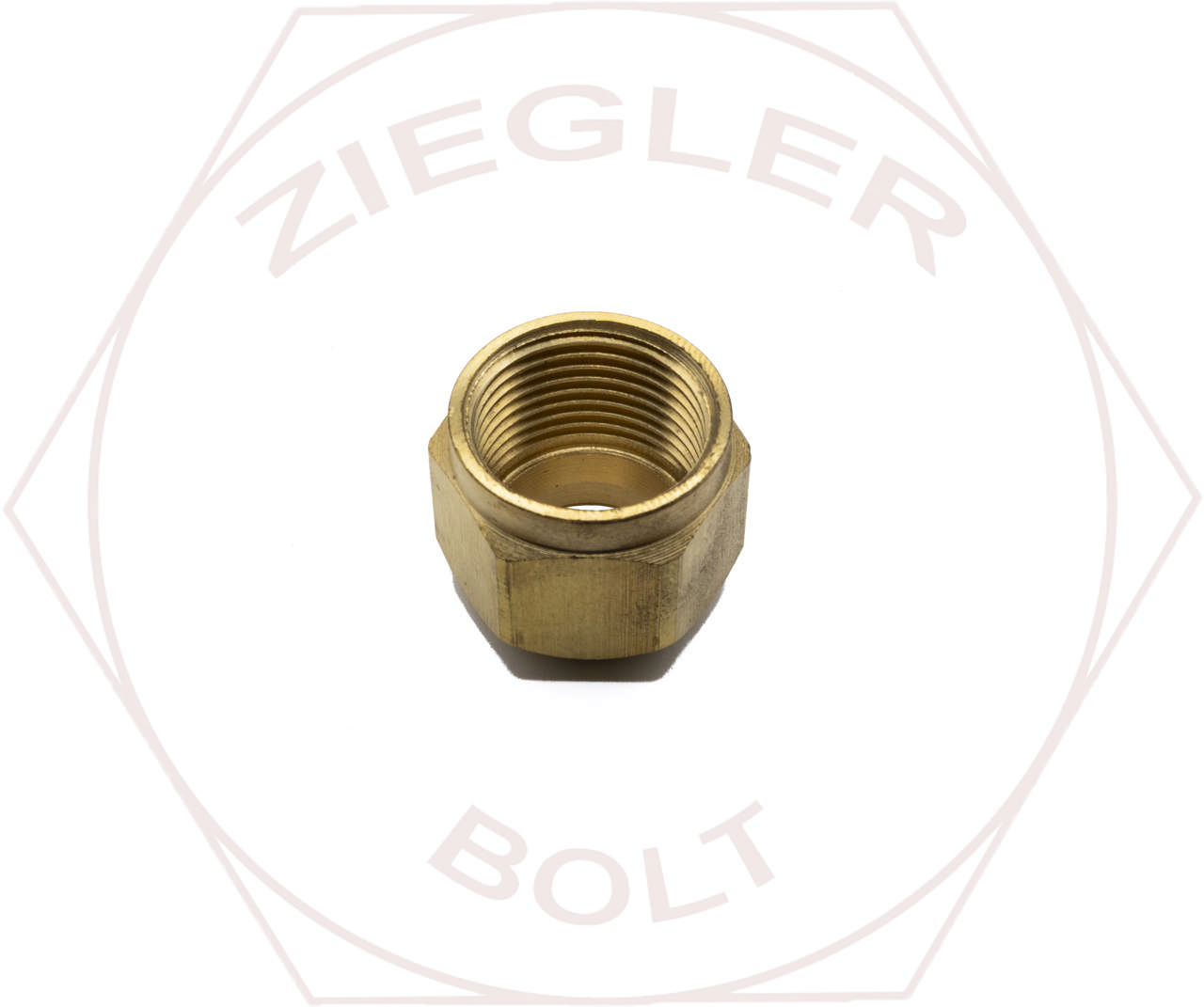 1/2T AIR BRAKE NUT BRASS