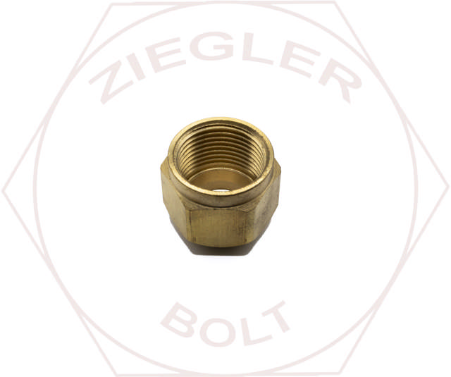 1/2T AIR BRAKE NUT BRASS