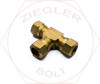 5/8T AIR BRAKE UNION TEES BRASS