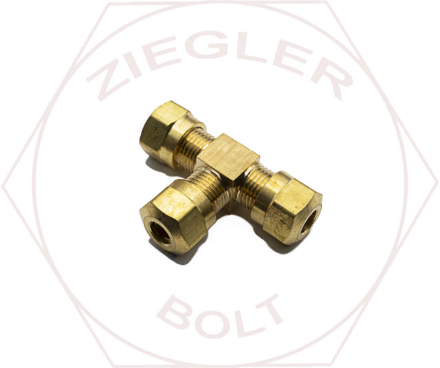 1/4T UNION AIR BRAKE TEE BRASS 