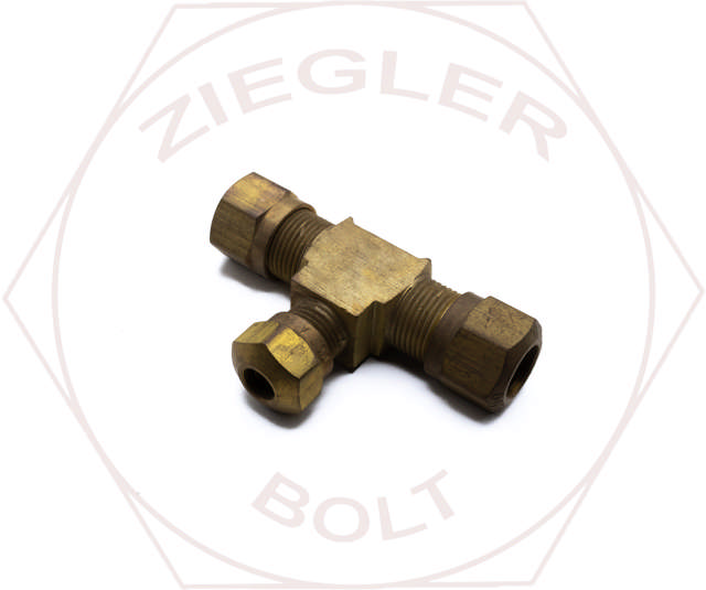 3/8T X 3/8T X 1/4 AIR BRAKE TEE BRASS