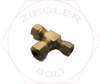 1/2T X 3/8T X 1/2T AIR BRAKE BRANCH TEE BRASS
