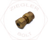 1/4T X 1/8P DOT AIR BRAKE FEMALE CONNECTOR BRASS