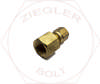 3/8 X 3/8 DOT AIR BRAKE FEMALE CONNECTOR BRASS