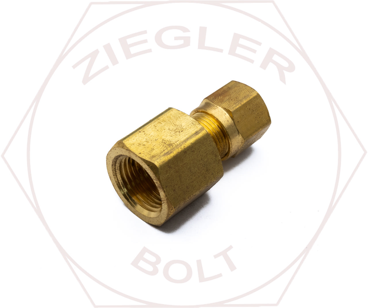 1/2 X 3/8 DOT AIR BRAKE FEMALE CONNECTOR BRASS