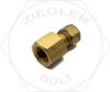 1/2T X 1/2 DOT AIR BRAKE FEMALE CONNECTOR BRASS