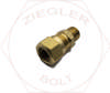 5/8 X 3/8 DOT AIR BRAKE MALE CONNECTOR BRASS
