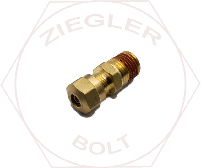 1/4 X 1/4 DOT AIR BRAKE MALE CONNECTOR BRASS