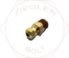 1/4 X 3/8 DOT AIR BRAKE MALE CONNECTOR BRASS