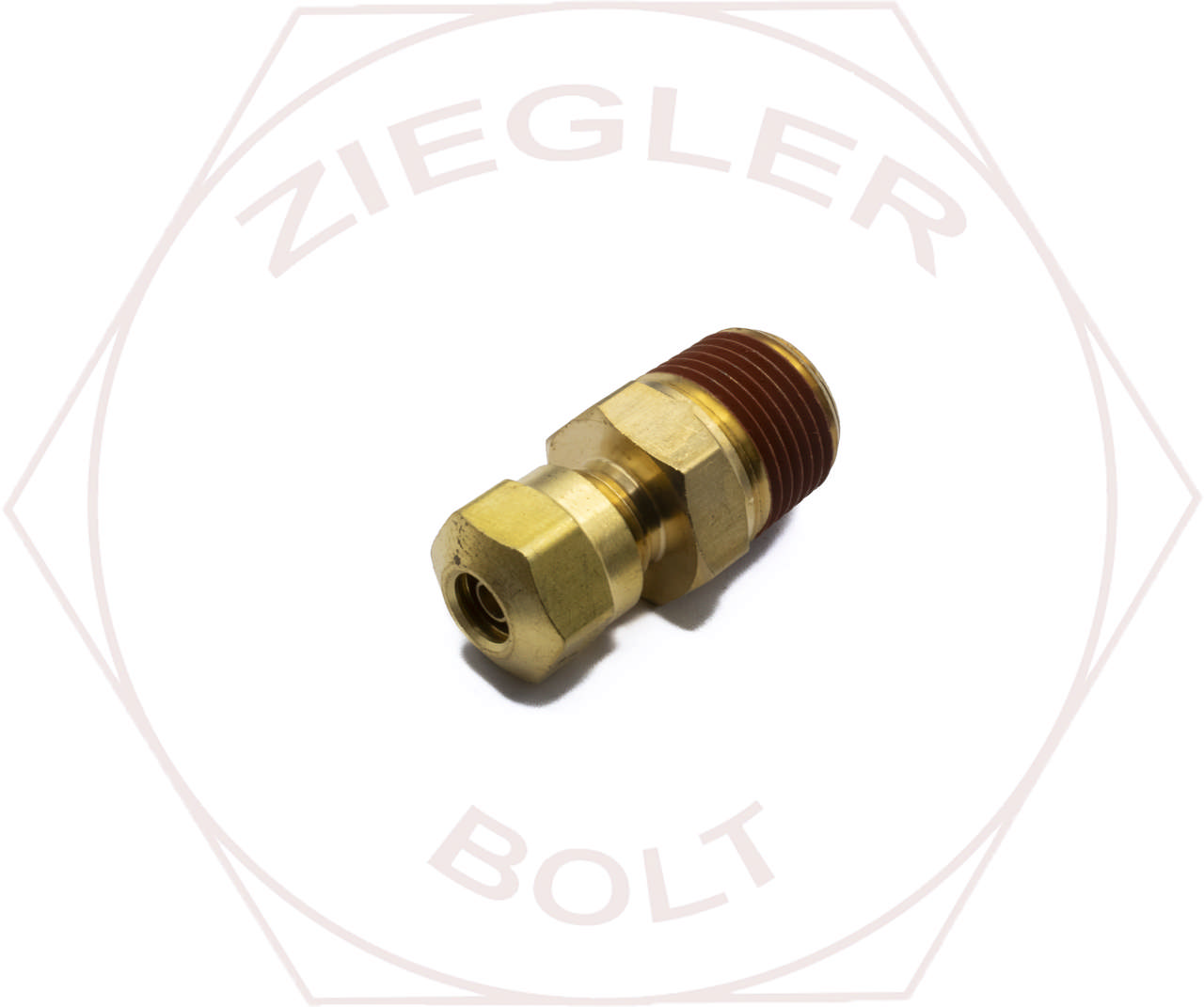 1/4 X 3/8 DOT AIR BRAKE MALE CONNECTOR BRASS
