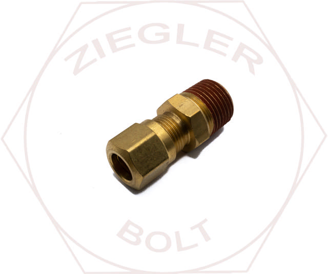 3/8 X 3/8 DOT AIR BRAKE MALE CONNECTOR BRASS