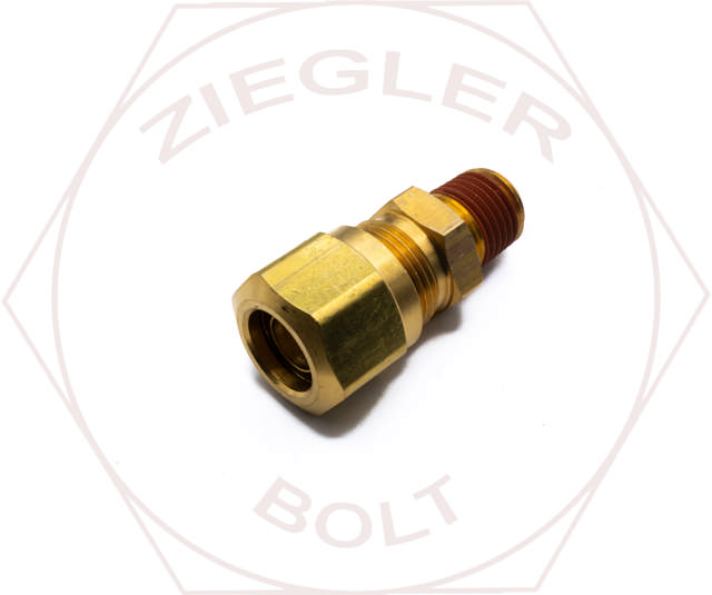 1/2 X 1/4 DOT AIR BRAKE MALE CONNECTOR BRASS