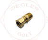 1/2 X 1/2 DOT AIR BRAKE MALE CONNECTOR BRASS