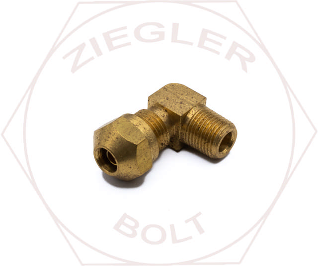 3/8T X 1/8 AIR BRAKE MALE 90° ELBOW BRASS