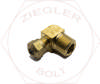 1/4T X 3/8 AIR BRAKE MALE 90° ELBOW BRASS