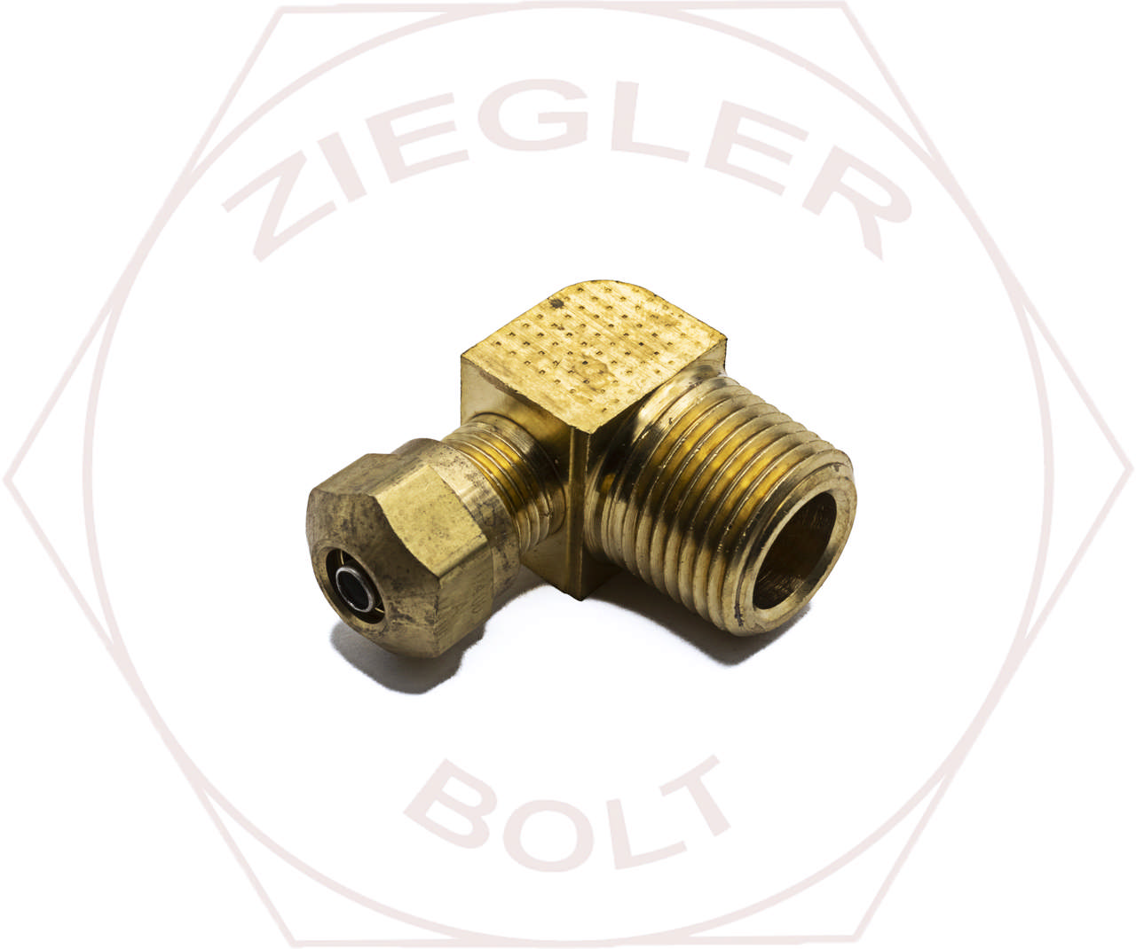 1/4T X 3/8 AIR BRAKE MALE 90° ELBOW BRASS
