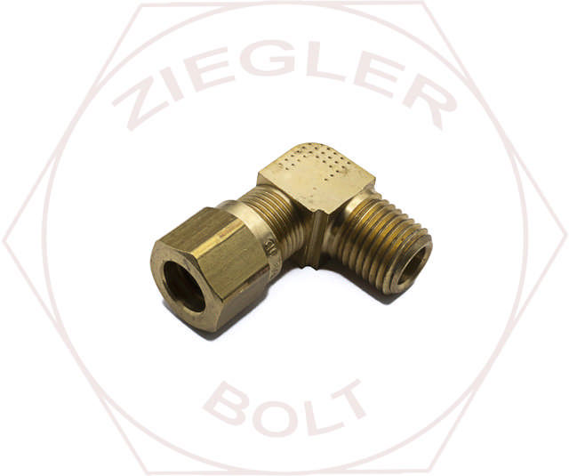 3/8T X 1/4 AIR BRAKE MALE 90° ELBOW BRASS