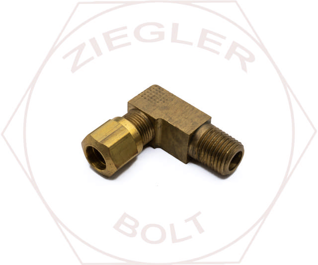 3/8T X 1/4 AIR BRAKE MALE 90° ELBOW BRASS