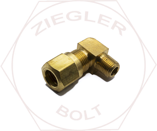 3/8T X 1/8 AIR BRAKE MALE 90° ELBOW BRASS