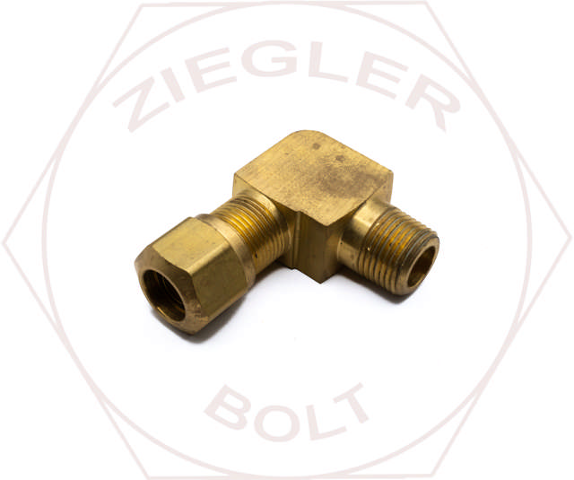 1/2T X 3/8 AIR BRAKE MALE 90° ELBOW BRASS