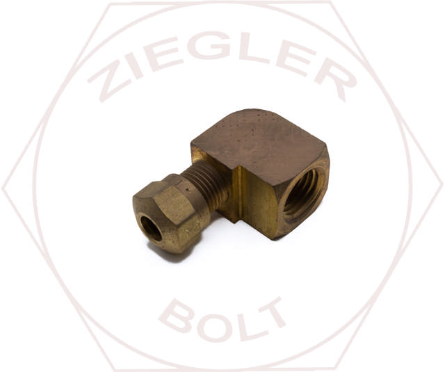 1/4 X 1/4 DOT AIR BRAKE FEMALE 90° ELBOW BRASS