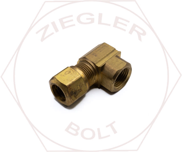 1/2 X 3/8 DOT AIR BRAKE FEMALE 90° ELBOW BRASS