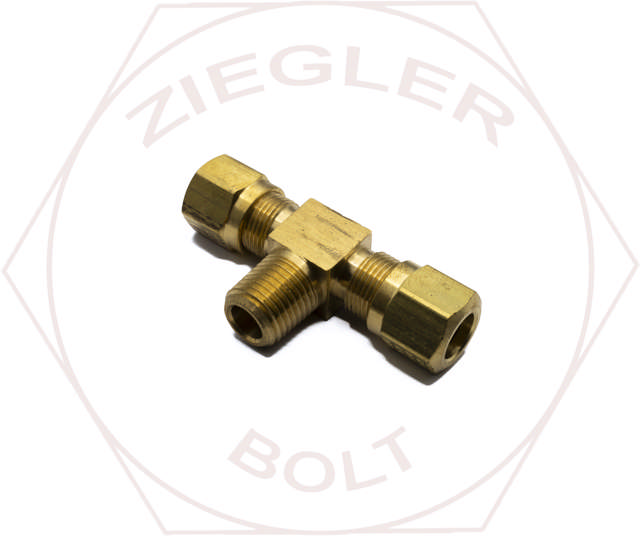 3/8T X 3/8T X 1/4 AIR BRAKE MALE BRANCH TEE BRASS