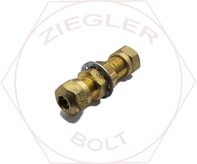 1/4T AIR BRAKE BULKHEAD UNION BRASS