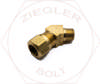 5/8T X 3/8NPT 45° MALE ELBOW BRASS