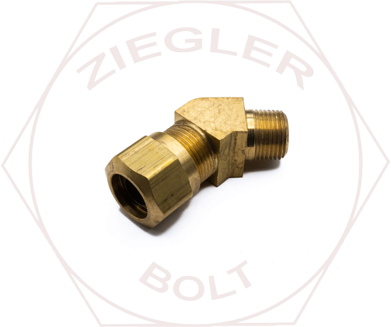 5/8T X 3/8NPT 45° MALE ELBOW BRASS