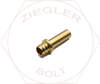 1/4 DOT AIR BRAKE BRASS INSERT FOR NYLON TUBING