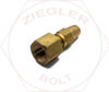 3/8 X 3/8 DOT AIR BRAKE FEMALE CONNECTOR BRASS
