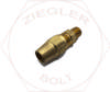 1/2 X 1/4 DOT AIR BRAKE MALE CONNECTOR BRASS