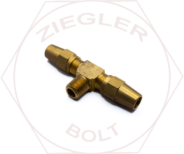 3/8T X 1/4 MALE BRANCH TEES D.O.T. BRASS