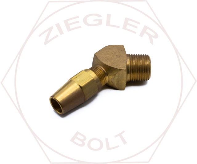 3/8T X 3/8P DOT 45° MALE ELBOW FOR COPPER TUBING