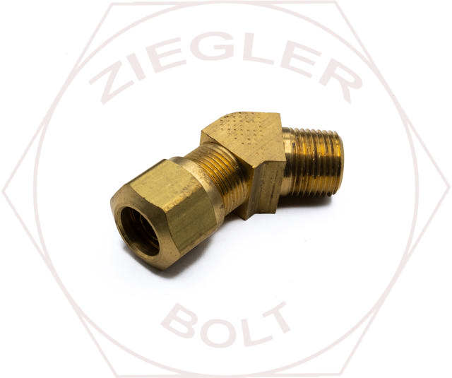 1/2 X 3/8 NPT WEATHERHEAD 45° MALE ELBOW