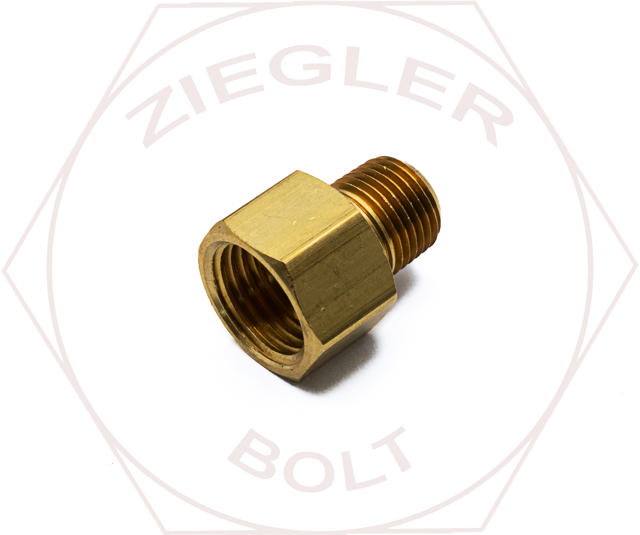 5/16T X 1/8P INVERTED FLARE MALE CONNECTOR BRASS