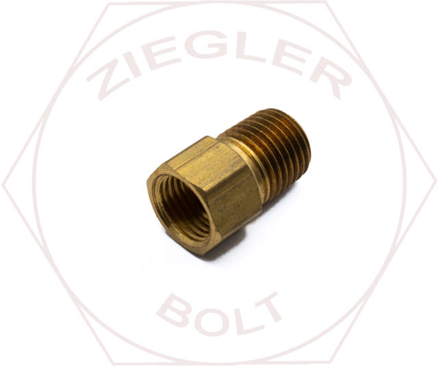 5/16T X 1/4P INVERTED FLARE MALE CONNECTOR BRASS