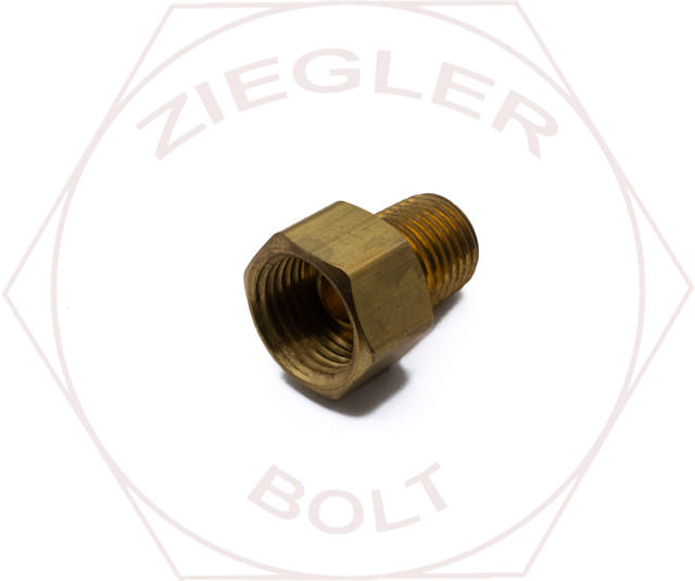 3/8T X 1/4T INVERTED FLARE MALE CONNECTOR BRASS