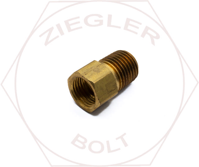 3/8T X 1/8P INVERTED FLARE MALE CONNECTOR BRASS