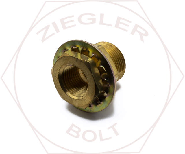 1/2 X 1-1/2 PIPE THRD BULKHEAD COUPLING BRASS
